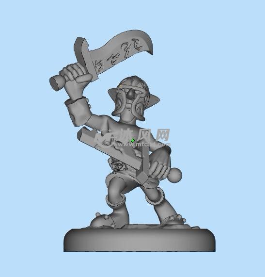 双刀武士三维模型