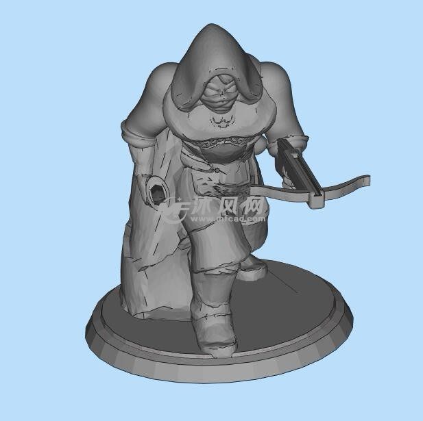 弩手三维设计模型