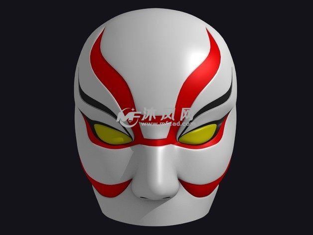 面具渲染效果图