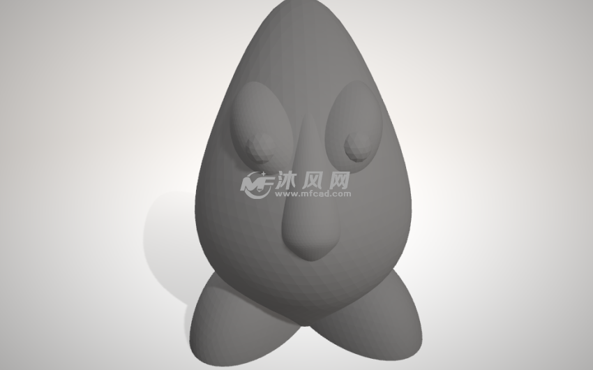 鸡蛋伯特模型正面