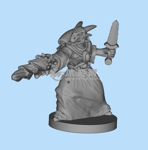 龙人法师三维模型