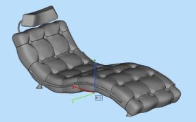 皮质沙发椅3D打印