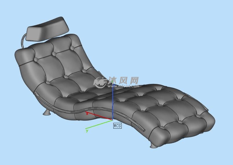 皮质沙发椅3D打印
