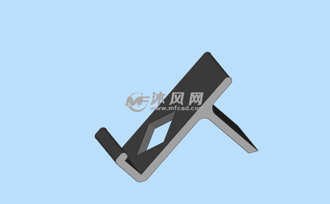 倾斜式的手机支架模型