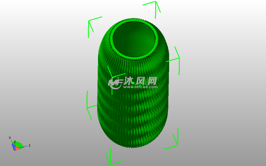 药丸花瓶模型图