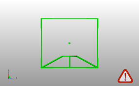 台灯灯架侧视图