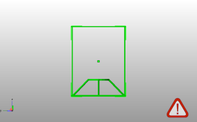 台灯灯架侧视图
