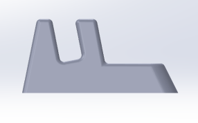 名片台架左视图