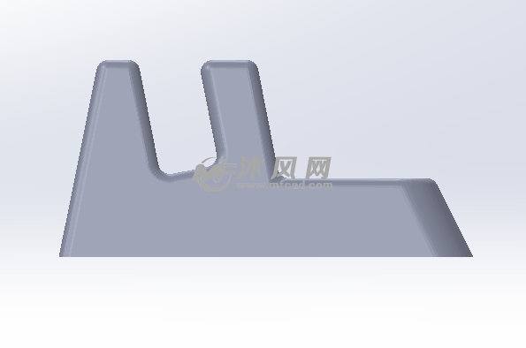 名片台架左视图