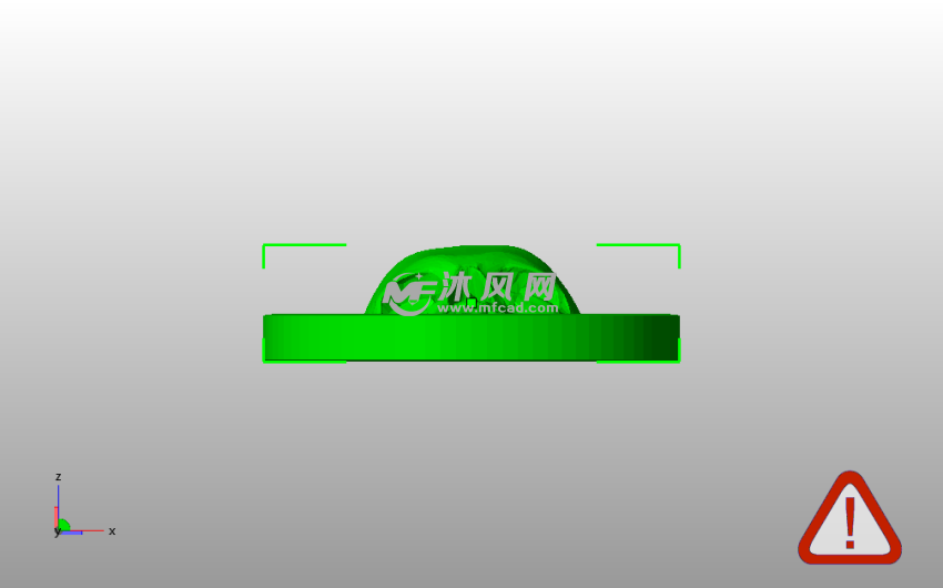 头骨硬币冰箱贴主视图