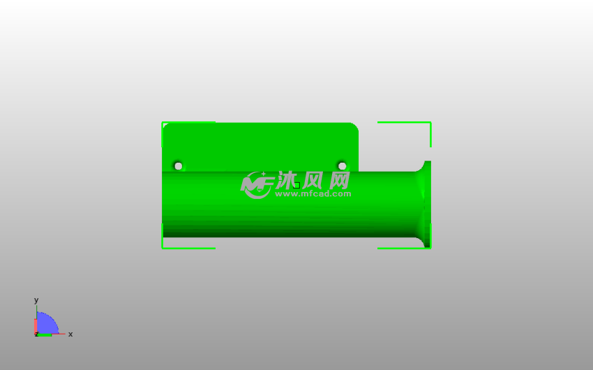 卫生间纸架俯视图