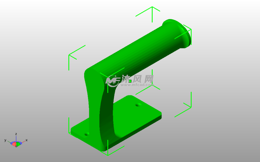 卫生间纸架斜视图