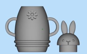 兔子水杯三维模型