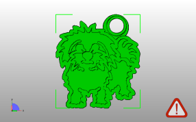 泰迪钥匙链主视图