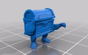 箱子困住的巨人斜视图