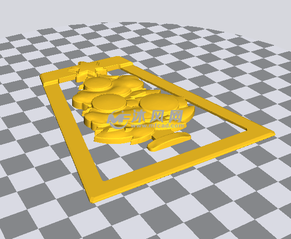 圣诞树书签stl打印模型处理截图