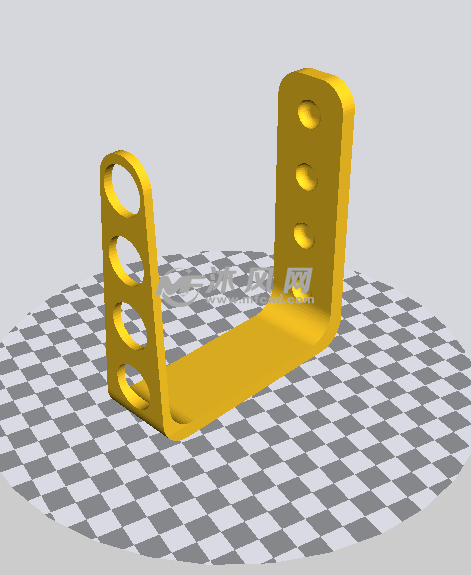 牙刷架stl处理模型