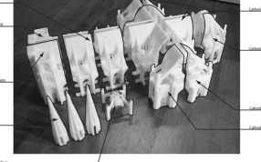 哥特式教堂模型组装示意图