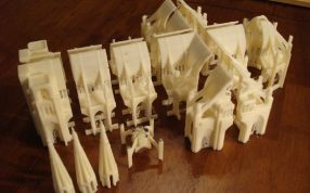 哥特式教堂组装部件图