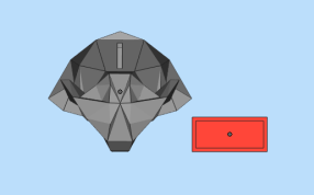 大象储钱罐俯视图