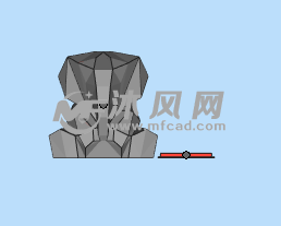 大象储钱罐主视图