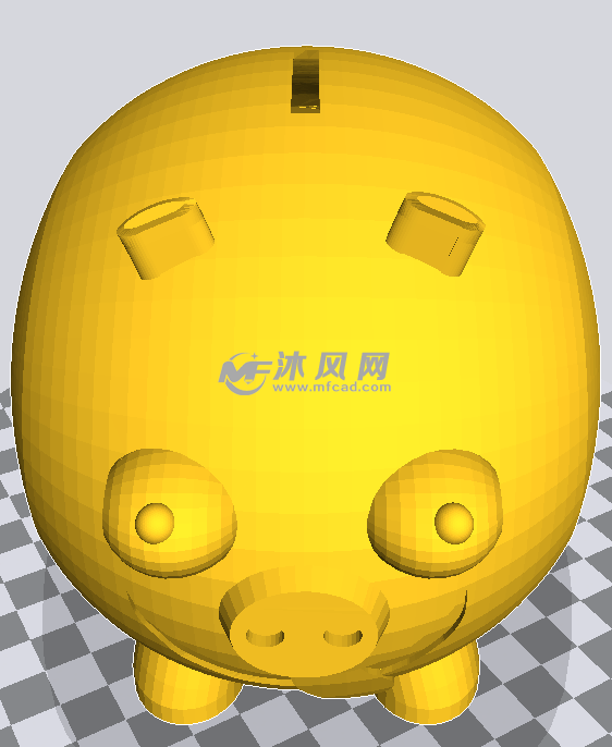 小猪存钱罐正面