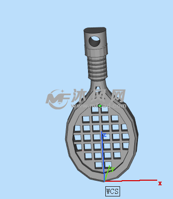 网球拍钥匙扣模型