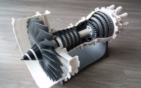 飞机的引擎模型