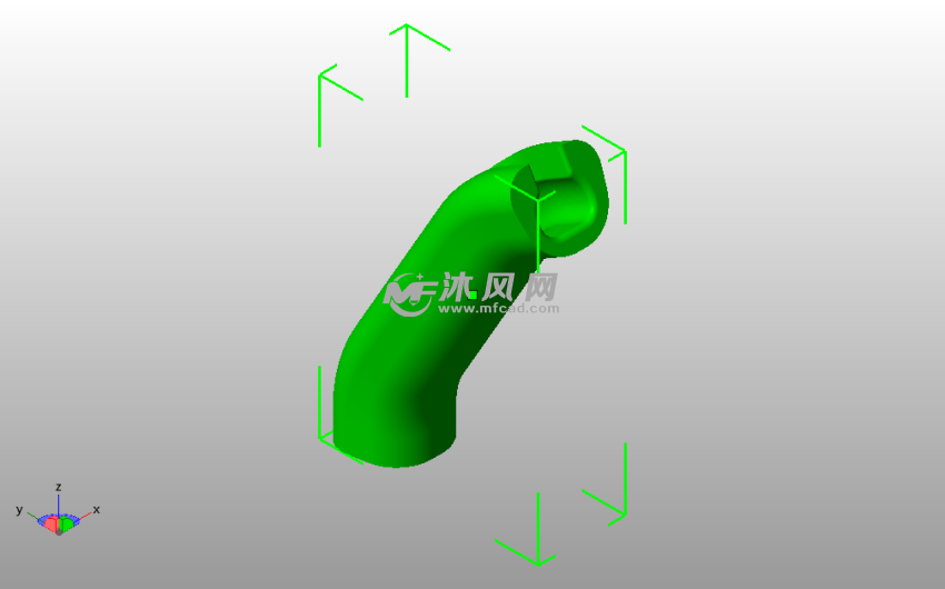 购物袋提手斜视图