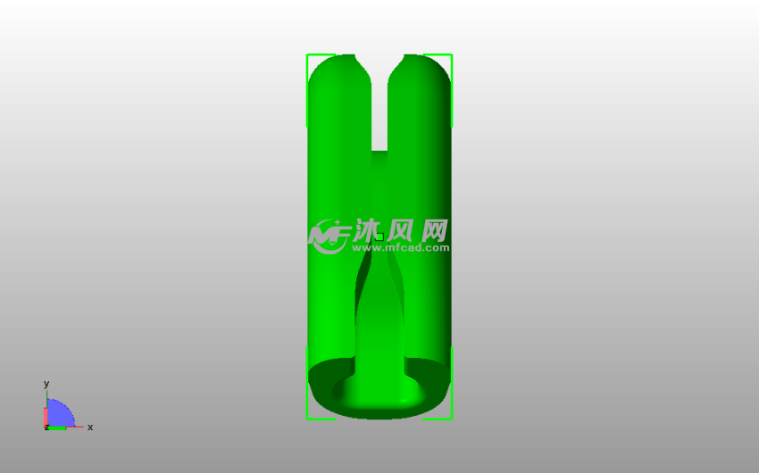 购物袋提手底视图