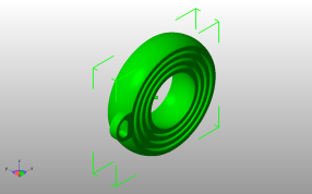 陀螺仪钥匙链斜视图