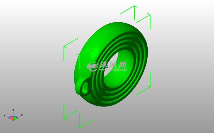 陀螺仪钥匙链斜视图