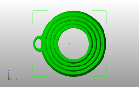 陀螺仪钥匙链俯视图