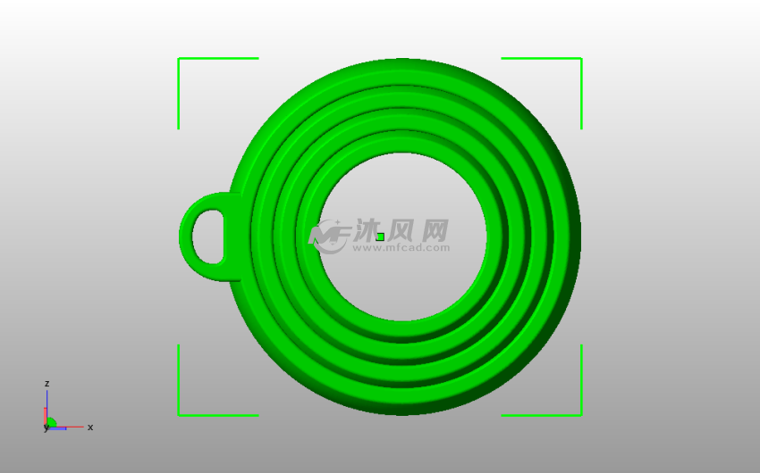陀螺仪钥匙链俯视图