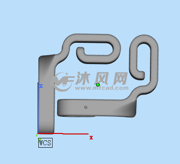 车用垃圾袋挂钩模型三维图
