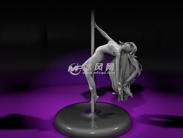 钢管舞女孩整体效果图