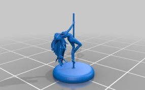 钢管舞女孩stl模型