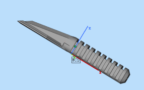 玻璃刮冰刀3D设计图