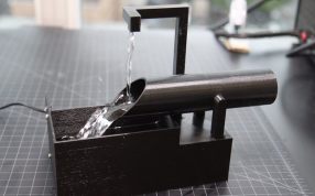 日式结构泉水模型