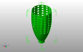 吊灯灯罩斜视图