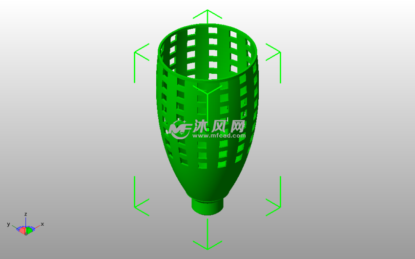 吊灯灯罩斜视图