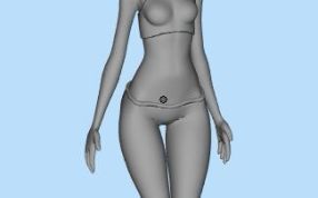 小女孩打印模型