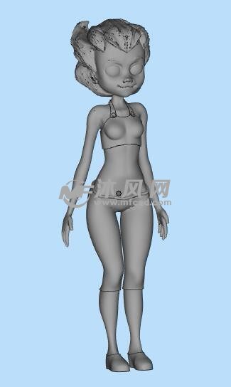 小女孩打印模型