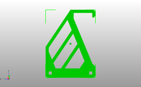  钳子工具架外壳主视图