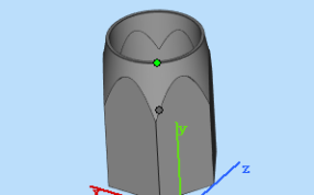 创意笔筒三维整体图