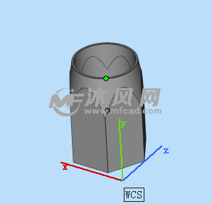 创意笔筒三维整体图