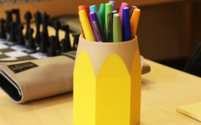 创意笔筒实物图