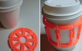 变形杯座垫实物图