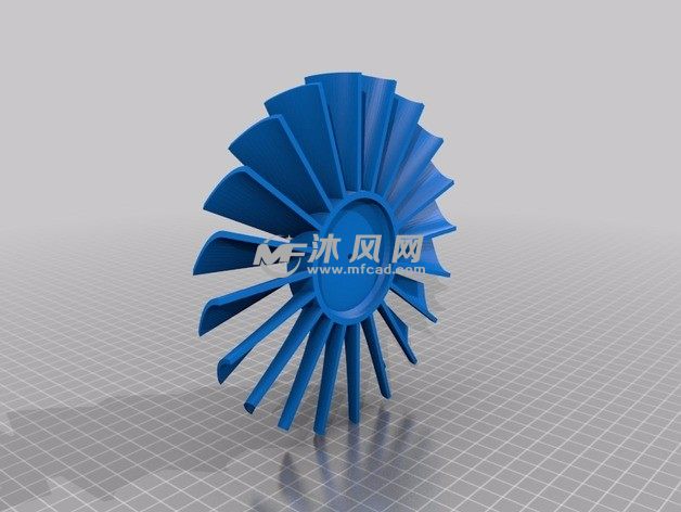 涡轮风扇喷气发动机桌面风扇扇叶