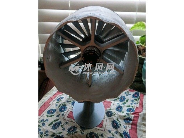 涡轮风扇喷气发动机桌面风扇实物图